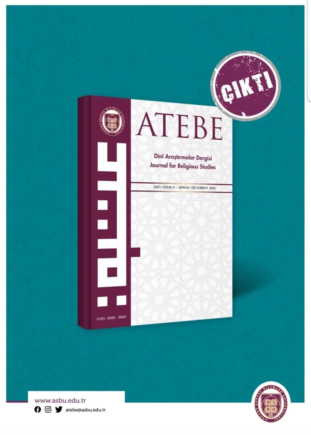 Fakülte dergimiz ATEBE yayın hayatına başladı.